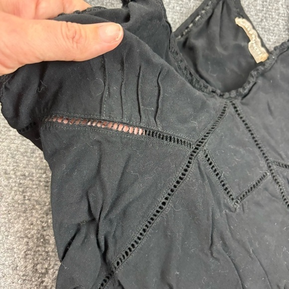 NAKED PRINCESS Women’s Black Tank Top Racerback Romper size: Medium - Picture 3 of 10